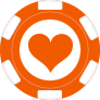 poker chip with a heart icon